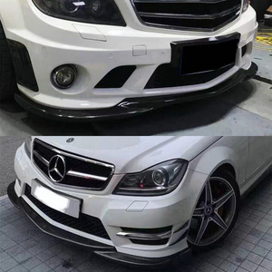 ลิ้นหน้าคาร์บอนไฟเบอร์ทรง AMG สำหรับรถเบนซ์ C-Class W204 C204 ปี 2007-2014 - Product Image 3