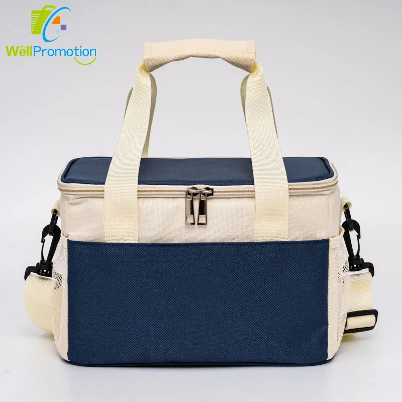 Factory Eco Polyester Custom Cooler Bag Large Insulated Tote Cooler Bag for Picnic