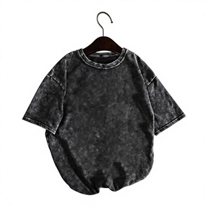 Camiseta Nueva con Lavado Ácido, Color Duradero, Buena Calidad, Talla Grande, Transpirable, Informal, de Algodón para Hombre - Product Image 1