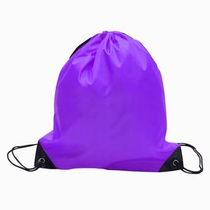 Heavy Duty Custom Logo Color Waterproof Polyester Bags Sports Shoe Gym Sack Durable <b>Drawstring</b> <b>Backpack</b> for Travel - Product Image 4