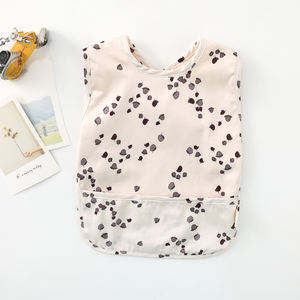 핫 세일 베이비 천을 없음 소매 아기 턱 받이 턱받이 아이 앞치마 - Product Image 5