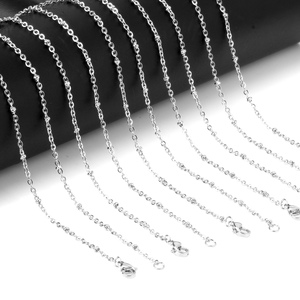 Wholesale Trendy 316L Stainless Steel PVD Gold Plated Link <b>Chain</b> Waterproof & Tarnish-Resistant Necklace - Product Image 2