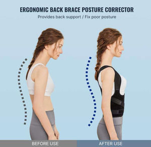 Penyangga Punggung Korektor Postur Tubuh yang Dapat Disesuaikan untuk Meredakan Nyeri Punggung Atas, untuk Wanita dan Pria - Product Image 3
