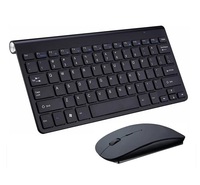 Ensemble clavier et souris optique mini LED sans fil 2,4 GHz, 78 touches, 1000 DPI, en stock, compatible avec ordinateur portable, PC, Smart TV, PS4