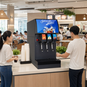 Máquina Expendedora <span class=keywords><strong>de</strong></span> Bebidas Carbonatadas Automática <span class=keywords><strong>de</strong></span> 3 Sabores, <span class=keywords><strong>de</strong></span> Primera Calidad, Usada en Cafeterías y Bares Comerciales - Product Image 1
