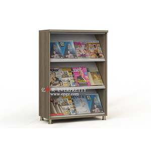 Modern Style Metal Bookcase Cabinet Curved Showcase Reading Hall Display for School <strong>Library</strong> <strong>Books</strong> - Product Image 2