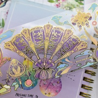 Hoge Kwaliteit Gekleurde Folie Helder Shiny Huisdier Masking Kleurrijke Combinatie Washi Tape Custom Gedrukt