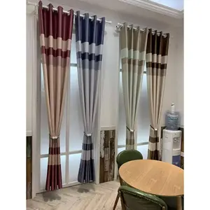 Jacquard Curtain Fabric for Living Room Zhejiang Home Textile's Exclusive Design