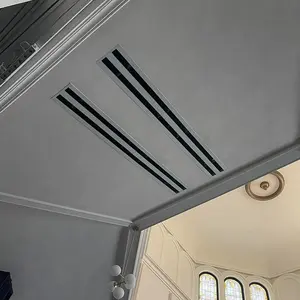 2" 4" 6" 8" Schlitz-Diffusor Lüftungsschlitz Lüftungsrohrabdeckungen Deckenöffnungsschlitz aus Aluminium Diffusor dekorativer hvac-Gitter