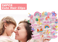 15 Stks/set Kinderen Kinderen Haargrepen Cartoon Patroon Haarspeldjes Haaraccessoires Cadeau Clip Klauwen Set