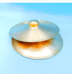 Wholesale Orff Percussion <b>Instruments</b> 27cm Copper Cymbals Toy Early Education Teaching Aids Children's <b>Music</b> Performance Props - Product Image 3