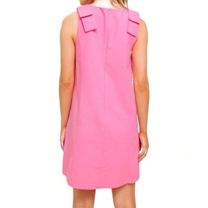 Nuevo Vestido de Verano Ligero y Casual para Mujer, Sin Mangas, Estilo Shift, con Lazo en el Hombro, Mini Vestido de Lino - Product Image 2