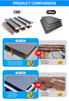 Revêtement de toiture sandwich en aluminium résidentiel, isolation phonique, thermique, imperméable, ignifuge, pour atelier extérieur, entrepôt, zone froide