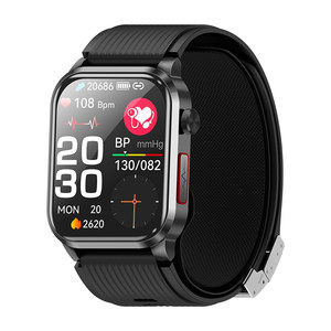 Montre connectée AI avec surveillance de la température, de l'oxygène sanguin, de la pression artérielle, du HRV, suivi du sommeil, fonction d'appel, étanche IP68, écran AMOLED - Product Image 2