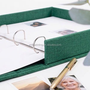 Boîte de rangement décorative de luxe pour albums photo, en lin, vide, ouvrable, avec impression personnalisée, format sur mesure, pour table basse - Product Image 3