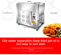 Freidora de Gas Vertical en Oferta, Freidora de Pollo de 35L, Máquina para Freír Pollo Asado a la Parrilla, Freidora de Papas Fritas