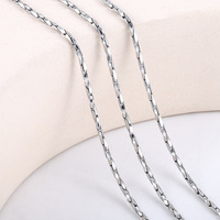Nouveauté : Chaîne fine torsadée en acier inoxydable, résistante à l'eau, spéciale serpent, pour femmes, fabrication de bijoux.