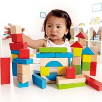 Blocs de construction en bois colorés unisexes 50 pièces et train d'apprentissage ABC, jouet éducatif à empiler pour les enfants de 5 à 7 ans