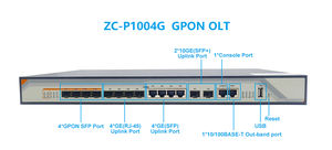 ZC-P1004G 4 GPON OLT con enlace ascendente de 10G – Ranuras SFP+ de 10G + 8 puertos de enlace ascendente GE – Equipo FTTH de alta densidad - Product Image 5