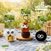 Pendentif Peluche Insecte Araignée Moustique, Porte-clés Poupée en Peluche, Breloque de Sac Amusante et Mignonne, Cadeau Original pour Anniversaire de Meilleur Ami, Vente en Gros