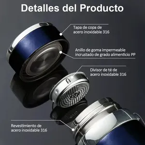 Termo Botella de Agua Fria/Caliente 1000ml Acero inossidabile 316 colore Vacio - Product Image 5