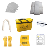 Kit anti-déversement de liquides pour poubelle, sans huile, en polymère, sac plastique 360 litres, pour produits écologiques