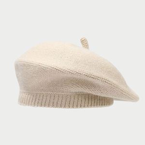New Stretchable Ribbed Beanie Hats Solid Color <b>Beret</b> Cap Knit <b>Berets</b> French Paris Hat for Women - Product Image 2