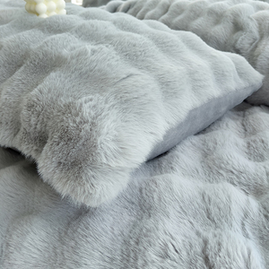 Giá Tốt Dày Nhung Giường Bìa Bốn Mảnh Thiết Lập 4 Mảnh Bộ Đồ Giường Đặt 100% Polyester Chăn - Product Image 2