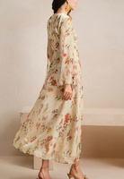 Robe florale imprimée YKD126 pour le printemps et l'été, design traditionnel de la mode musulmane, look décontracté, robe musulmane pour femmes, islamique
