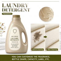 Détergent à lessive liquide bicolore dégradé or champagne et bronze profond, produits de nettoyage pour la lessive