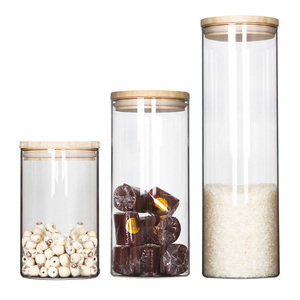 Venta al por mayor tanque de almacenamiento de vidrio de alto boro con diseño clásico gran sin plomo eficiente almacenamiento comida <span class=keywords><strong>café</strong></span> miel tarros taza - Product Image 5