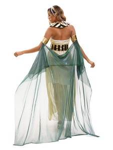 Costume da Faraone Cleopatra per Adulti, Stile Vintage, per Halloween, Cosplay, Spettacoli Teatrali e Operistici, per Uomini e Donne - Product Image 3