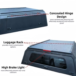 Capot rigide en aluminium pour benne de pick-up <span class=keywords><strong>Nissan</strong></span> <span class=keywords><strong>Navara</strong></span> NP300 <span class=keywords><strong>D40</strong></span> Double Cabine 2012-2014, type <span class=keywords><strong>Hardtop</strong></span>, Canopy, Camper Shells, Truck Topper - Product Image 6