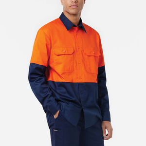 Camisa de Trabajo Industrial para Hombre, 100% Algodón, Logotipo Personalizado, Color de Moda, Manga Larga, Transpirable, de Alta Calidad - Product Image 2