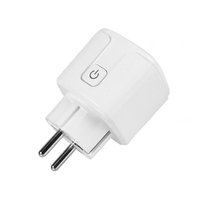 Adaptateur de prise intelligente Tuya 16A Zigbee EU et FR avec prise en charge du moniteur d'énergie commande vocale via Alexa Google Home Yandex