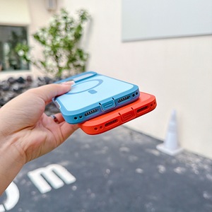 Étui magnétique hybride en PC+TPU résistant aux chocs pour <span class=keywords><strong>iPhone</strong></span> <span class=keywords><strong>11</strong></span> 12 13 14 15 16 17 18 Pro Max avec recharge sans fil - Product Image 4