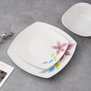 Juego <span class=keywords><strong>de</strong></span> <span class=keywords><strong>Vajilla</strong></span> Sencillo <span class=keywords><strong>de</strong></span> 16 Piezas para el Hogar, Plato Cuadrado <span class=keywords><strong>de</strong></span> <span class=keywords><strong>Porcelana</strong></span>, Tazón, Taza, Diseño <span class=keywords><strong>de</strong></span> Calcomanía Personalizable, Juegos <span class=keywords><strong>de</strong></span> <span class=keywords><strong>Vajilla</strong></span> Aptos para Microondas - Product Image 2