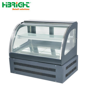 Meilleures ventes vitrine carrée en métal noir personnalisée équipement de cuisine de haute qualité pour boulangerie vitrine de réfrigération - Product Image 2