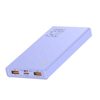 Batería Externa Portátil de Polímero de Litio de 10000 mAh, Estación de Carga Rápida, Carga Inalámbrica, Súper Delgada, para Uso en Exteriores