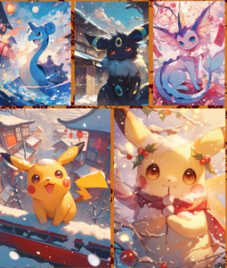 YZ Custom Display Party Favor Sprismatic Evolution Pok&eacute;moned New Year Party Matte <strong>Gold</strong>-Plated Large <strong>Card</strong> Cartas <strong>pokemoned</strong> Proxy - Product Image 6