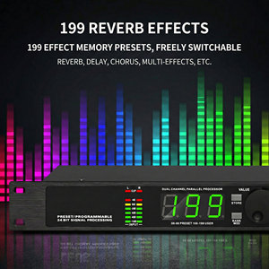 โปรเซสเซอร์เอฟเฟกต์เสียงมินิ DSP ระดับมืออาชีพ 199 รูปแบบเอฟเฟกต์เสียงสะท้อนแบบดิจิตอล สำหรับ<span class=keywords><strong>คาราโอเกะ</strong></span> การบันทึกเสียงสด และระบบเสียงพีเอ - Product Image 2