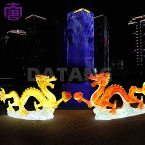 Ip65 Waterproof Dragon Motif Led Decorative <b>Lights</b> 3d Outdoor Christmas Festival Halloween Park Landscape Street Fair Night - Product Image 6