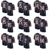 Camisetas de Fútbol Americano al por Mayor con Bordado de los Chicago Bears, Caleb Williams 84, Colston Loveland 34, Walter Payton