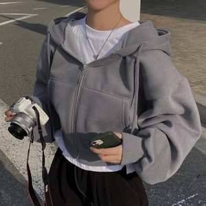 Sudadera con Capucha de Felpa 100% Algodón, Tejida, Otoñal, Ecológica, Transpirable, Lisa, Vintage, de Doble Capa, Personalizable para Hombre - Product Image 5