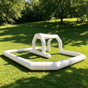 Pista de Carreras Inflable Blanca Personalizada <span class=keywords><strong>para</strong></span> Autos de Choque, Pista de PVC <span class=keywords><strong>para</strong></span> Juegos en Interiores y Exteriores, <span class=keywords><strong>para</strong></span> Alquiler en Eventos y Fiestas - Product Image 4