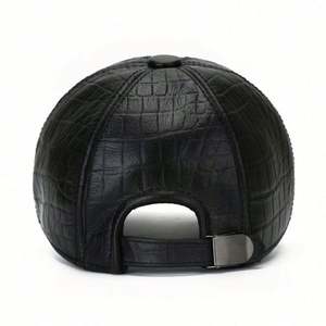 Gorra de Béisbol de 6 Paneles para Hombres Mayores, Otoño Invierno, Nueva Gorra de Béisbol con Patrón de Cocodrilo - Product Image 4