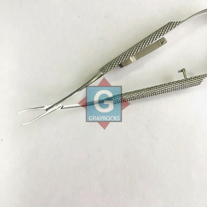 Pinzas de implantación de lentes oftálmicas de acero inoxidable Gray Rocks Fuente de alimentación manual Uso hospitalario de alta calidad - Product Image 1