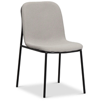 Mobilier de salle à manger moderne et luxueux Chaises de salle à manger nordique en peluche