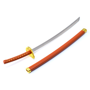 Alliage <span class=keywords><strong>de</strong></span> Zinc <span class=keywords><strong>Tout</strong></span> Métal Petit Jouet Épée <span class=keywords><strong>Bleach</strong></span> Tousen Kaname Zanpakutou Suzumushi 26cm 49g Mini Katana - Product Image 1