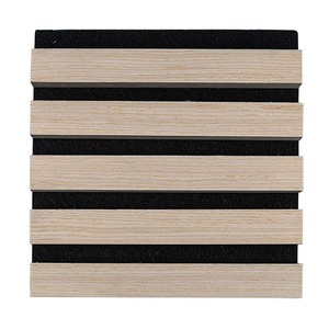 Nội thất gỗ <span class=keywords><strong>Panel</strong></span> Đen <span class=keywords><strong>Slate</strong></span> gỗ Veener Acoustic lớp phủ tùy chỉnh màu sắc - Product Image 6